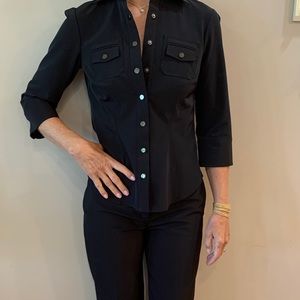 Worth black pantsuit